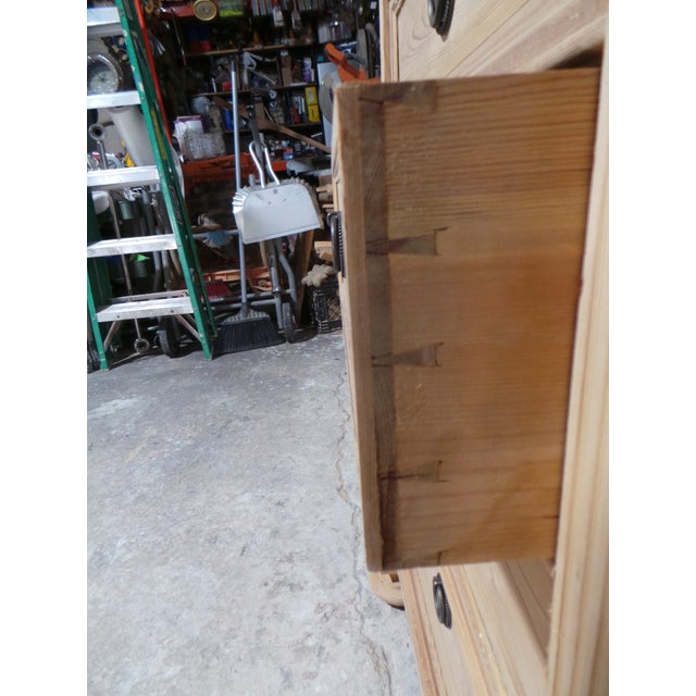 Wood Swedish Natural Finish 6 Drawer Chest of Drawers For Sale - Image 7 of 8