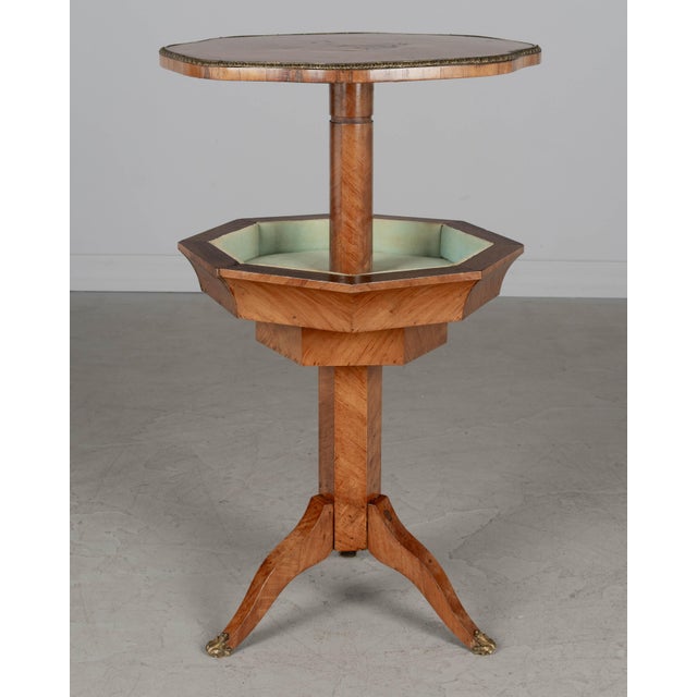 19th Century Charles X Style Pedestal Sewing Table For Sale In Orlando - Image 6 of 10