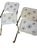 Vintage Mid-Century Modern Starburst Metal Folding Tv Trays With Rolling Stand-Set of Four For Sale