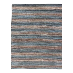 Brown and Blue Flat-Weave Hand Woven Kilim by Keivan Woven Arts, 9x12'4