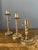 Set of 3 Antique Brass Candle Holder For Sale - Image 12 of 12