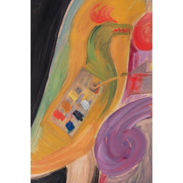 1970s Maurice Blond, the Artists Studio, 1974, Oil on Canvas For Sale - Image 5 of 10