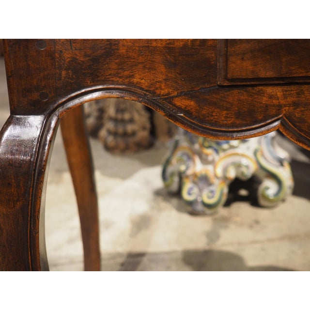 French Louis XV Walnut Wood Table a Jeux Game or Side Table, Circa 1750 For Sale - Image 18 of 18