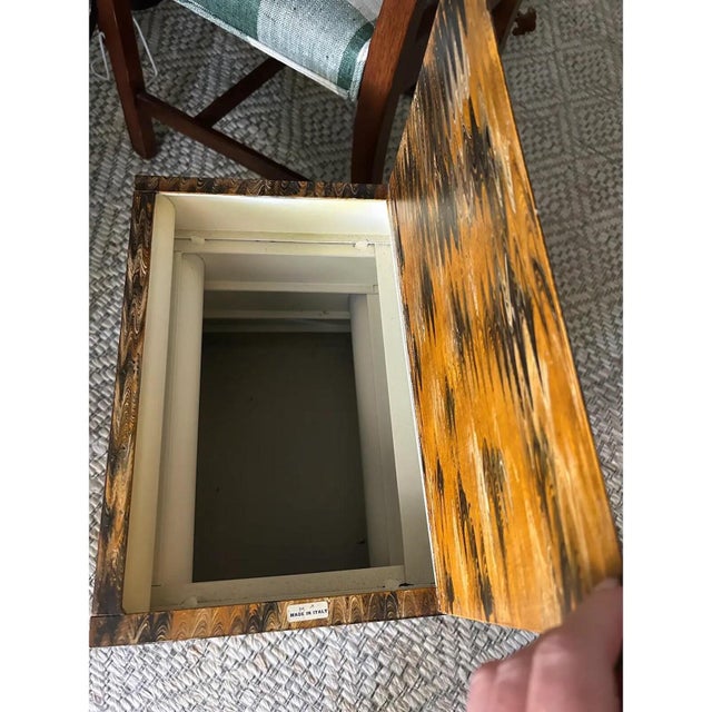 Figurative Vintage Italian Tole Book Stack Table For Sale - Image 3 of 7