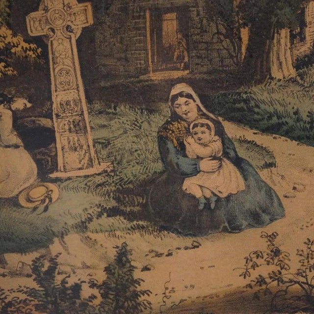 Antique Currier & Ives Print - The Meeting of the Waters 19thC For Sale - Image 10 of 16