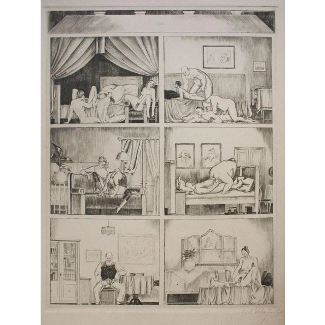 La Bible Noire - Complete Suite of Etchings by R.L. Delechamps - 1921 1921 For Sale - Image 11 of 12