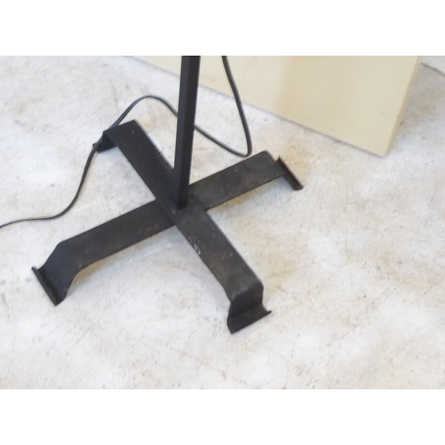 Vintage Iron Floor Lamp For Sale - Image 4 of 5