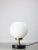Mid-Century Brass and Opaline Table Lamp For Sale - Image 6 of 14
