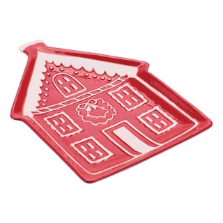 Ceramic Gingerbread House Plate (Set of 4) For Sale