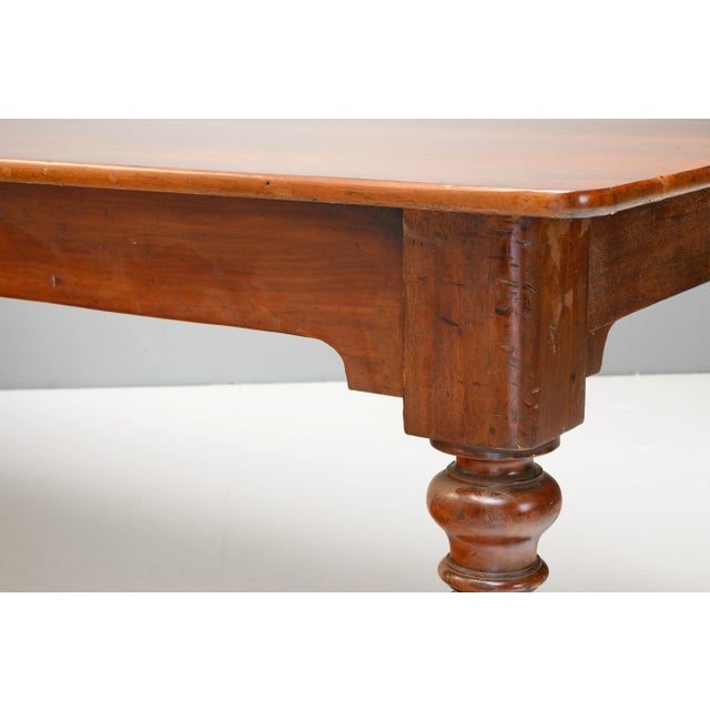 Wood Mahogany Boardroom Table, 1880s For Sale - Image 7 of 9