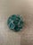 Modern Textural Orb, Light Green and Silver For Sale - Image 3 of 3