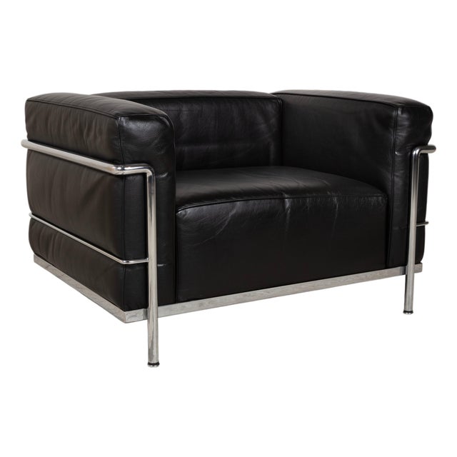 LC3 Leather Club Chair by Le Corbusier for Cassina For Sale