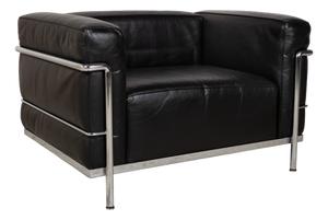 LC3 Leather Club Chair by Le Corbusier for Cassina