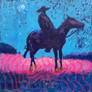 The Twilight Night Western Painting by Joseph Christy