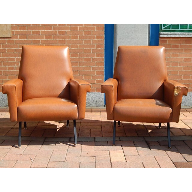 Italian Armchairs, 1950s, Set of 4 For Sale - Image 10 of 14