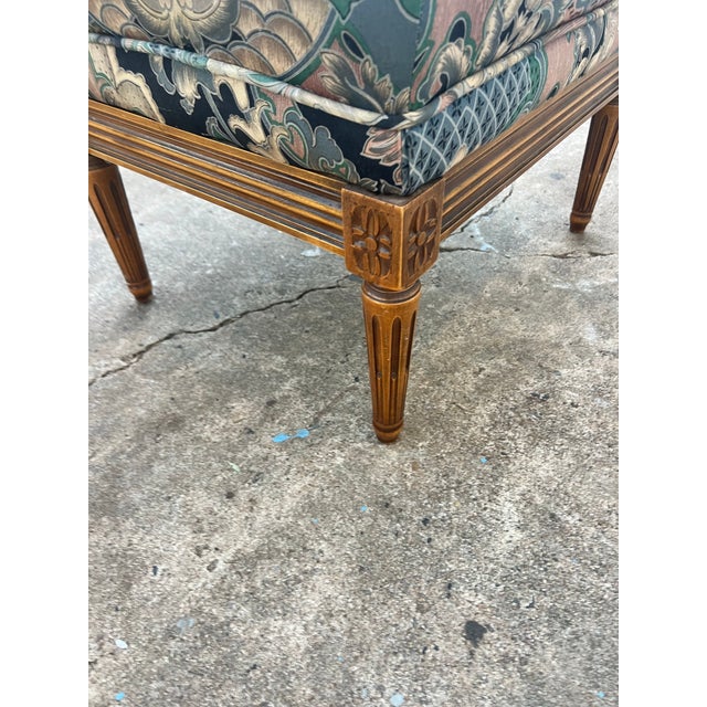 French 19th Century Louis XVI Walnut Stool / Upholstery Seat For Sale - Image 10 of 11