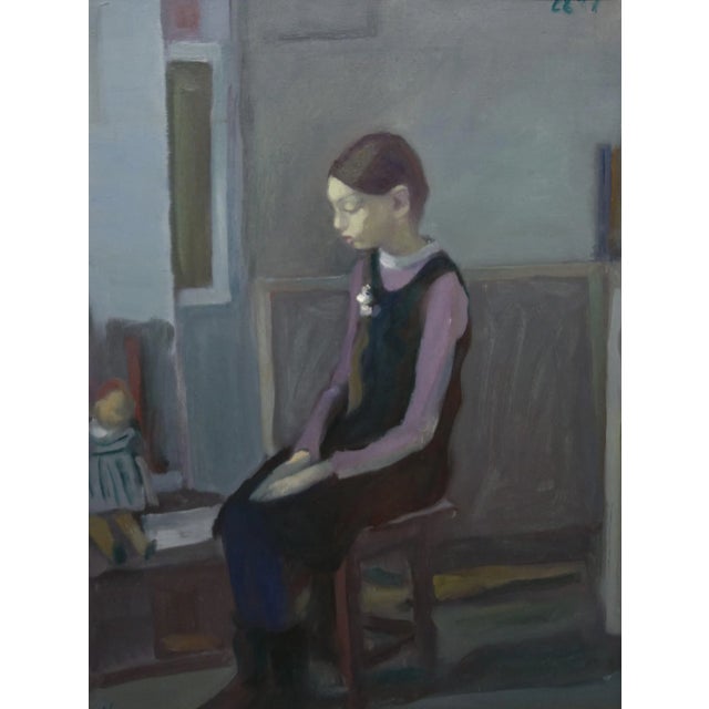 Interior, Little girl, Doll, Inside, blue, minimal, Igor SMEKALOV (Orenburg, 1965) 1965: he was Born in Orenburg, where he...