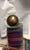 Burgundy Vintage Taylor King Artisans Custom Jewel Plaid Skirted Ottoman on Brass Casters (1996) For Sale - Image 8 of 11