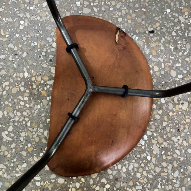 Tripod Stool by Astor Glibstrup for Frederikssund Mobelfabrik, Denmark, 1950s For Sale - Image 11 of 12
