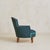 Art Deco French Art Deco Blue Armchair with Wood Legs, 1940s - 2 Available For Sale - Image 3 of 10