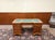 English Partner Desk with Green Leather Top For Sale - Image 4 of 18