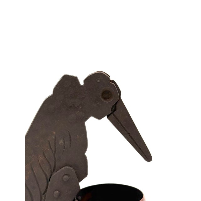 Jugendstil Marabou Shaped Cigar Cutter and Ashtray, Ignatius Taschner, Germany 1910 For Sale - Image 6 of 11