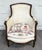 This is an elegant antique French Louis XVI style equestrian bergère armchair, believed to be from between 1890-1920....