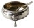 Early 20th Century Sterling Silver Salt Cellar and Spoon For Sale