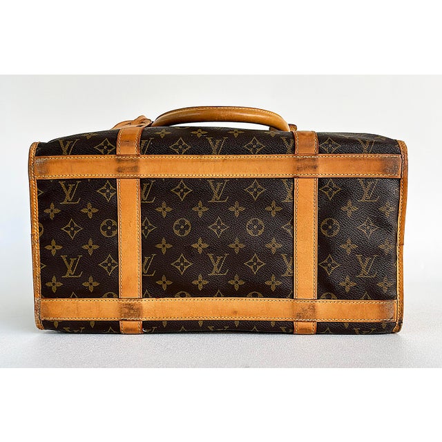Louis Vuitton Monogrammed Pet Carrier, Canvas, Cowhide, Mesh Window & Lining For Sale - Image 9 of 17