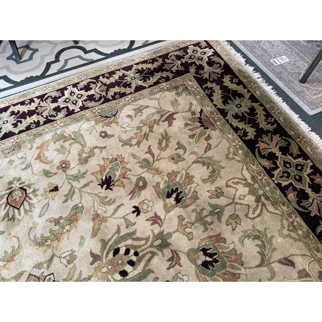 Persian 7ft 10in X 9ft 11in Hand Knotted Area Rug For Sale - Image 3 of 18
