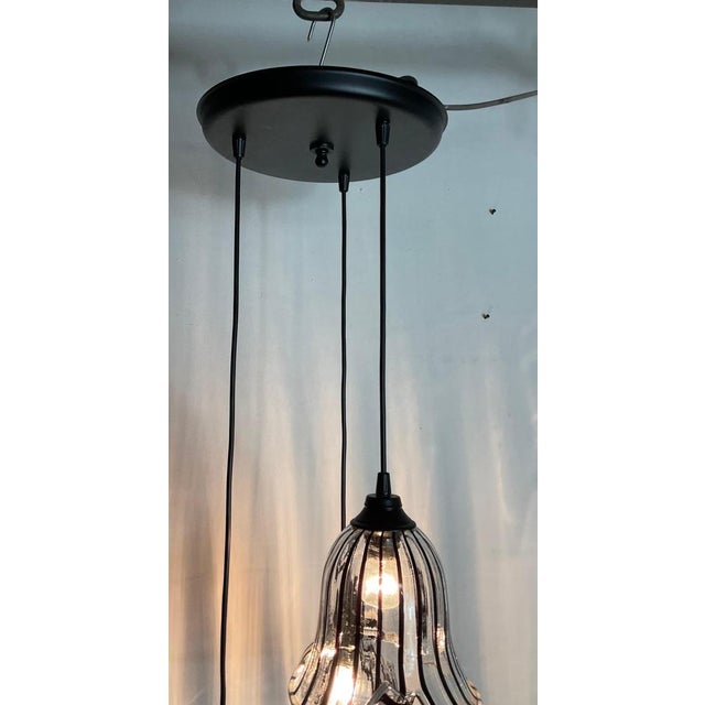 Hanging Lights with Murano Glass Bowls by Gio Ponti, 1980 For Sale - Image 11 of 18