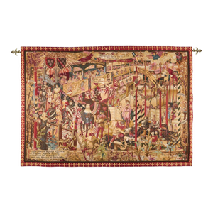 The Royal Tournament Loom Woven Tapestry - 142 Cm X 204 Cm (4'8 X 6'8") - Requires Rod Size 5