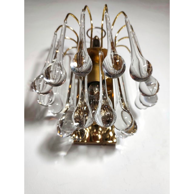 Italian Crystal Lamps, 1960s, Set of 2, in Very Good conditions. Designed 1960 to 1969 European Plug (up to 250V).The...