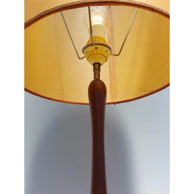 Art Nouveau Lacquered Wood Table Lamp, 1930s For Sale - Image 6 of 10