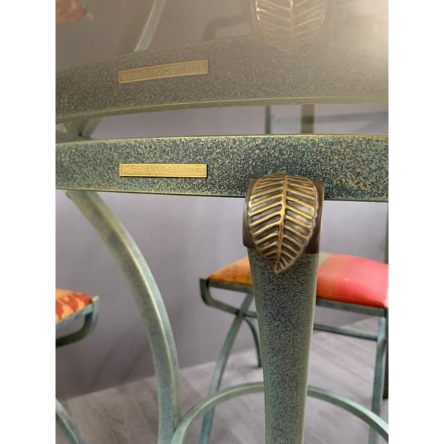Table and Chair Set from the Villa Deste Collection by Pierre Vandel, 1970s, Set of 5 For Sale - Image 6 of 8