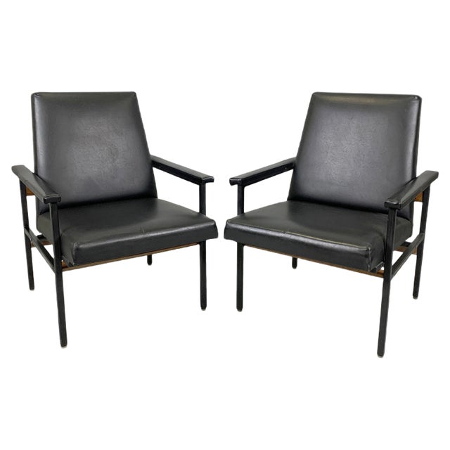Set of Vintage Adjustable Armchairs, Czechoslovakia, 1970s For Sale