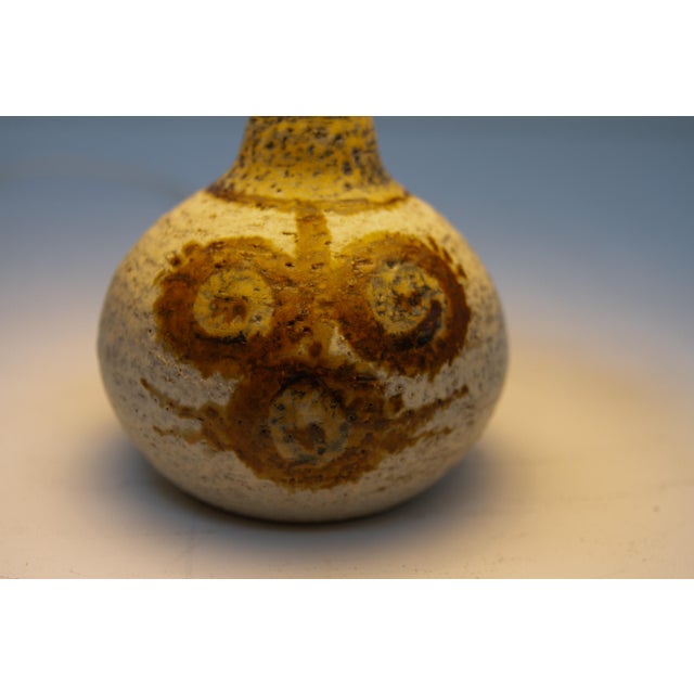 Small Danish Modern Brown Ceramic Table Lamp by Søholm, 1970s For Sale - Image 9 of 14