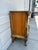 Mid 20th Century Vintage French Provincial Revival Parquetry Bedside Cabinet Nightstand Chest With Carved Details For Sale - Image 5 of 12