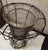 Antique French Pedestal Urn Caged Glass Twisted Wire Vase Late 19th Century For Sale - Image 9 of 11