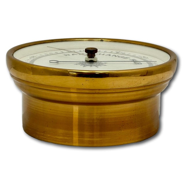 Good Quality Antique Brass Ships Weather Barometer by Taylor Rochester New York - Circa Early 20th Century For Sale - Image 14 of 17