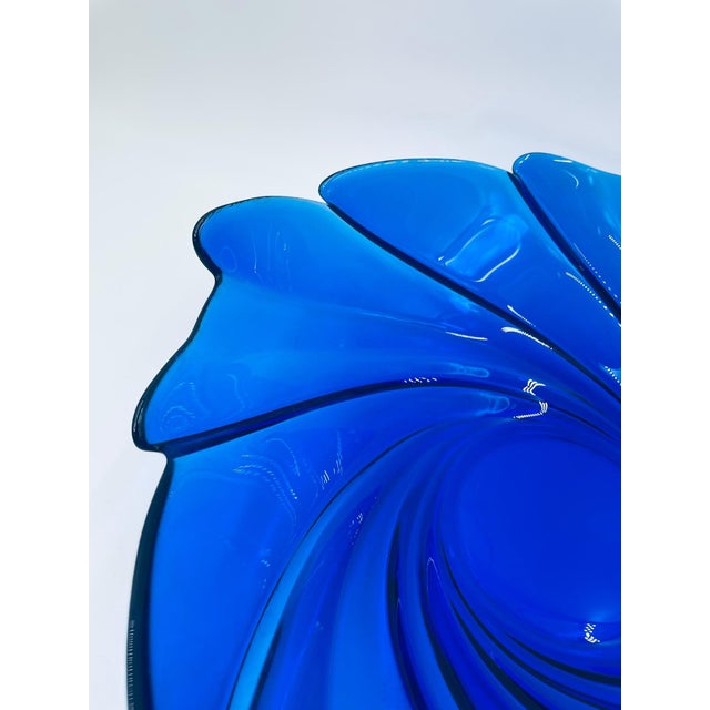 Large Vintage Glass Bowl, 1975 For Sale - Image 4 of 8