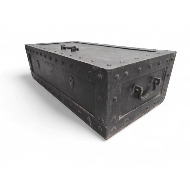 German Carriage Safe in Wrought Iron, 1890 For Sale - Image 6 of 11