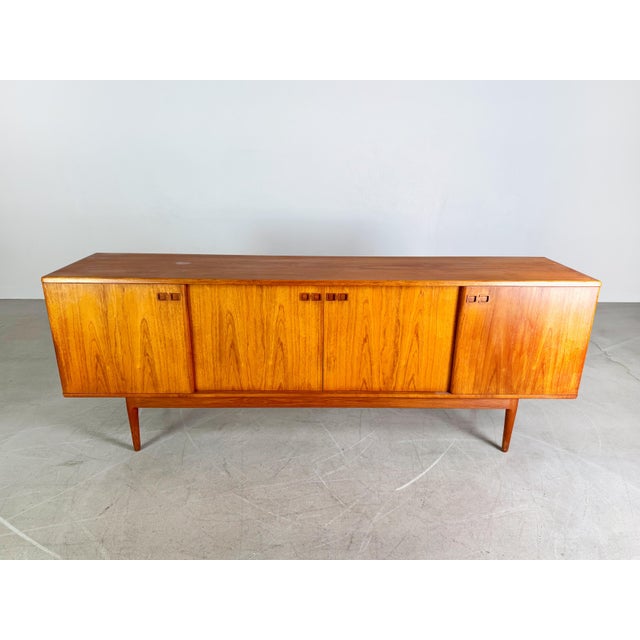 Mid-Century Modern Danish Sideboard in Teak by Christian Linneberg, 1960s For Sale - Image 3 of 13