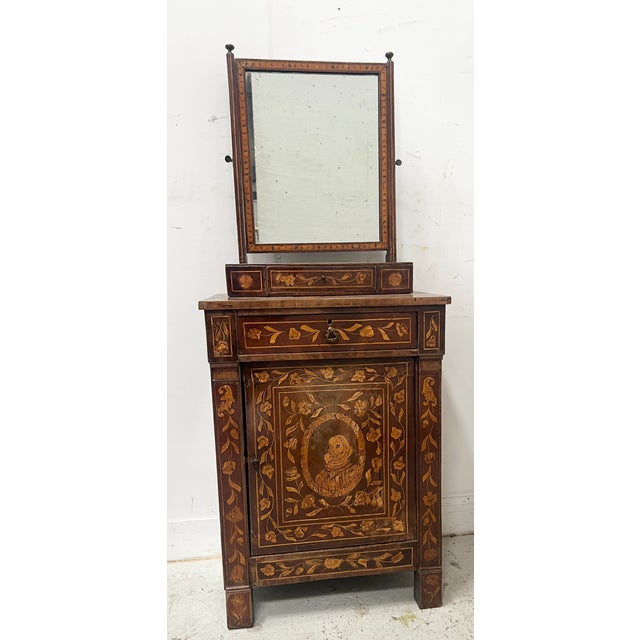 Dutch Marquetry Dressing Table, 19th Century For Sale - Image 10 of 18