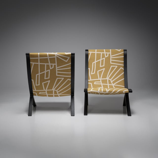 Fritz Hansen AX Easy Chairs by Peter Hvidt and Orla Mølgaard Nielsen for Fritz Hansen, 1970s, Set of 2 For Sale - Image 4 of 11