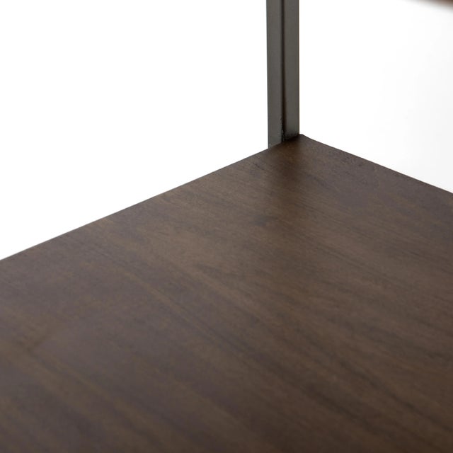 Contemporary Four Hands Trey Modular Wide Bookcase, Auburn Poplar For Sale - Image 3 of 12