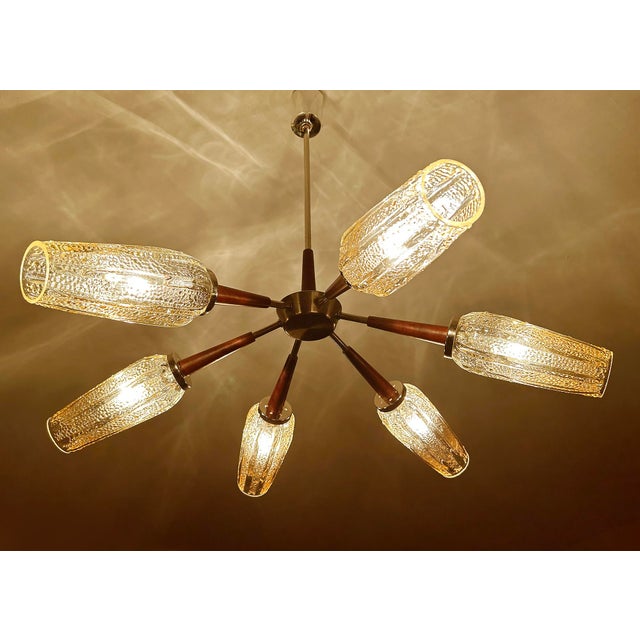 1960s Large Vintage Danish Style Pendant Light, 1960s For Sale - Image 5 of 18