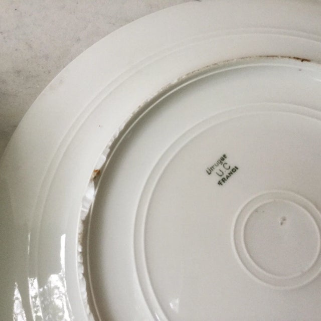 1900s French Porcelain Limoges Apples Plate Chairish