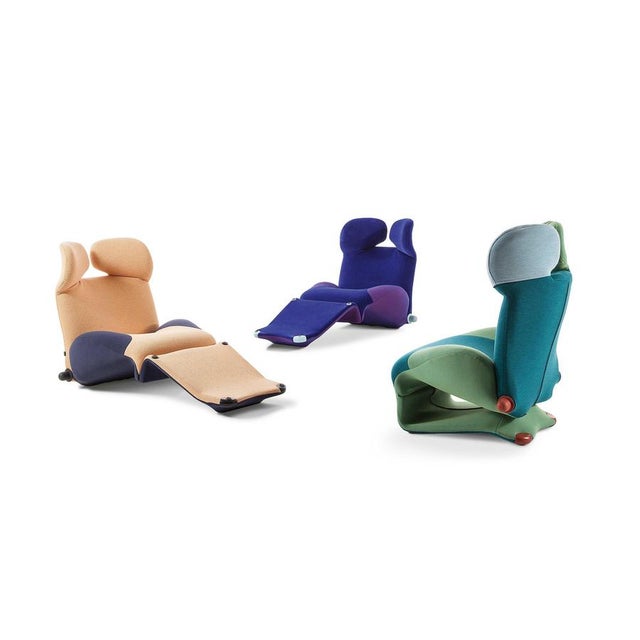 Toshiyuki Kıta Set of Three Wink Armchair For Cassina Wink rises out of the complex interweaving of Western ways and Asian...