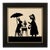 "Easter Bunny and Little Girl" Contemporary Paper Cut Silhouette, Framed For Sale